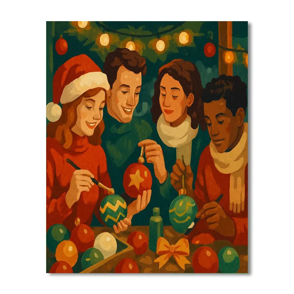 Frosty Ornament Workshop Paint by numbers kits