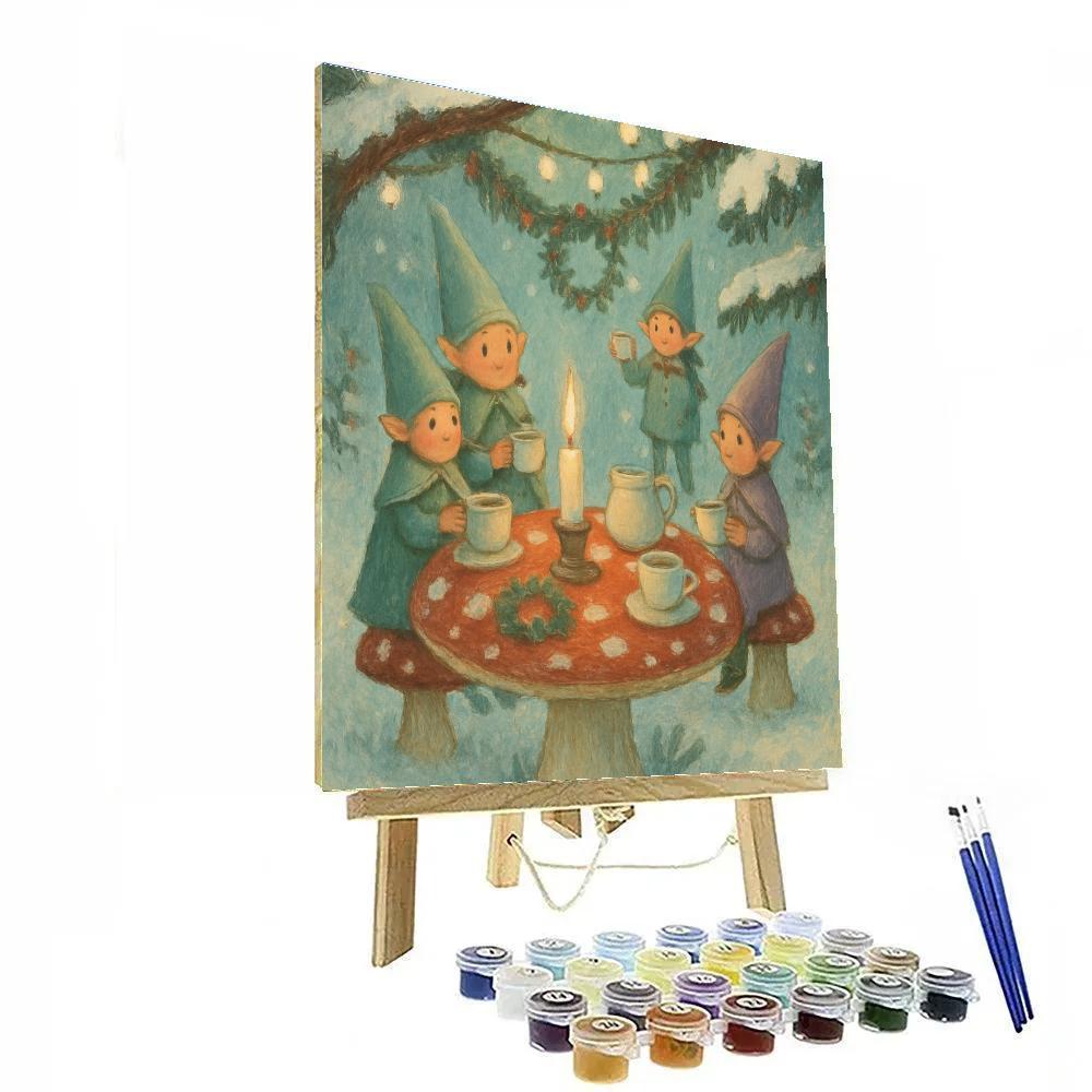 Forest Tea Party For Elves Paint by numbers kits