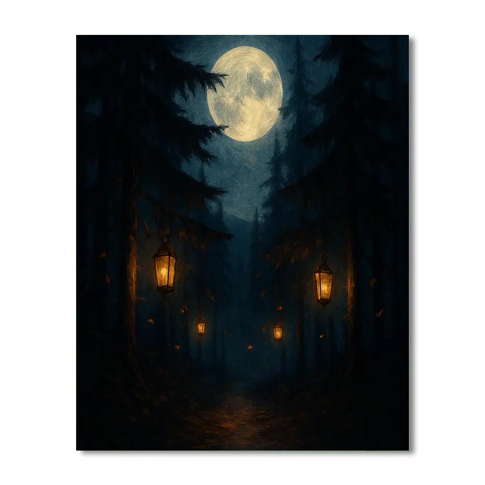 Sable Pines After Dark Numbered painting kits