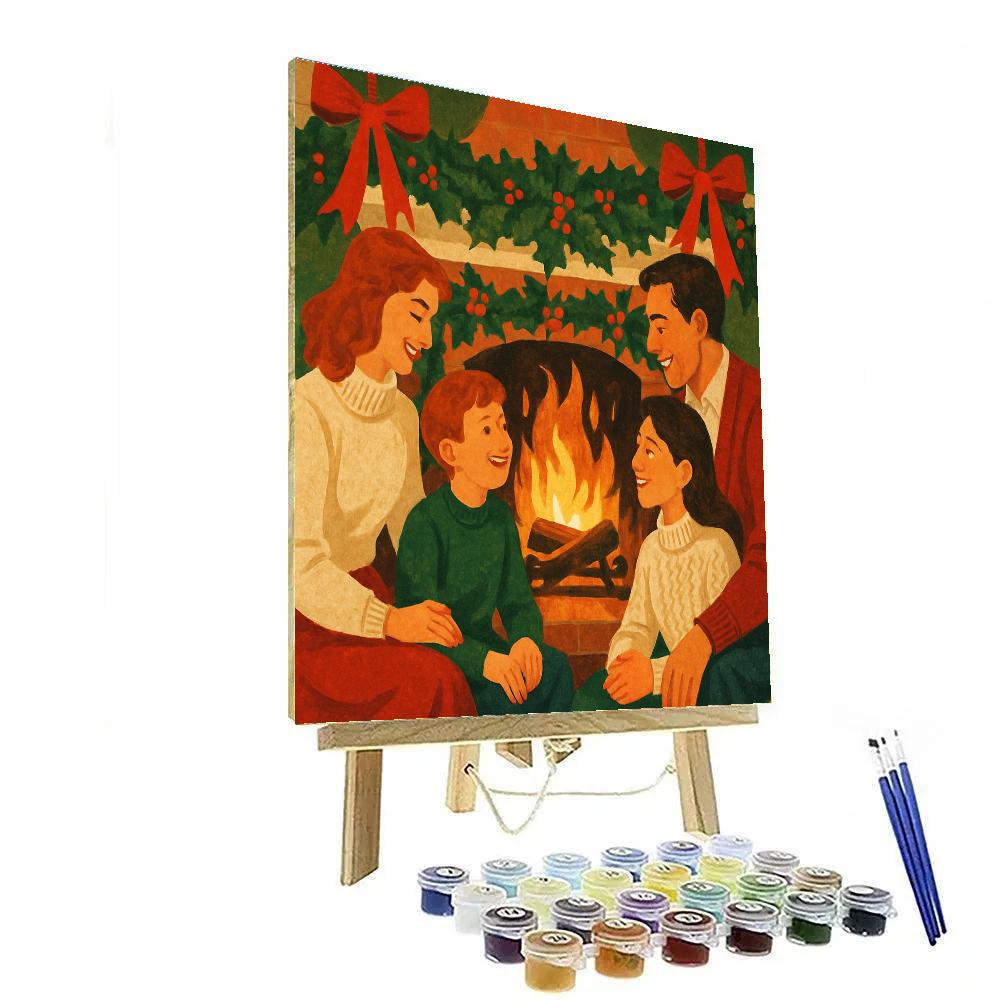 Emberlight Hearth Friends Number painting