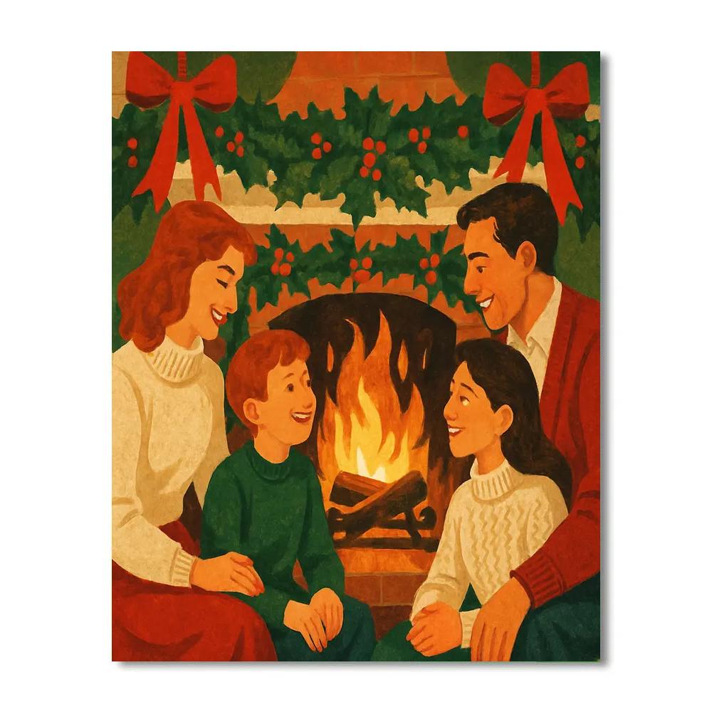 Emberlight Hearth Friends Number painting