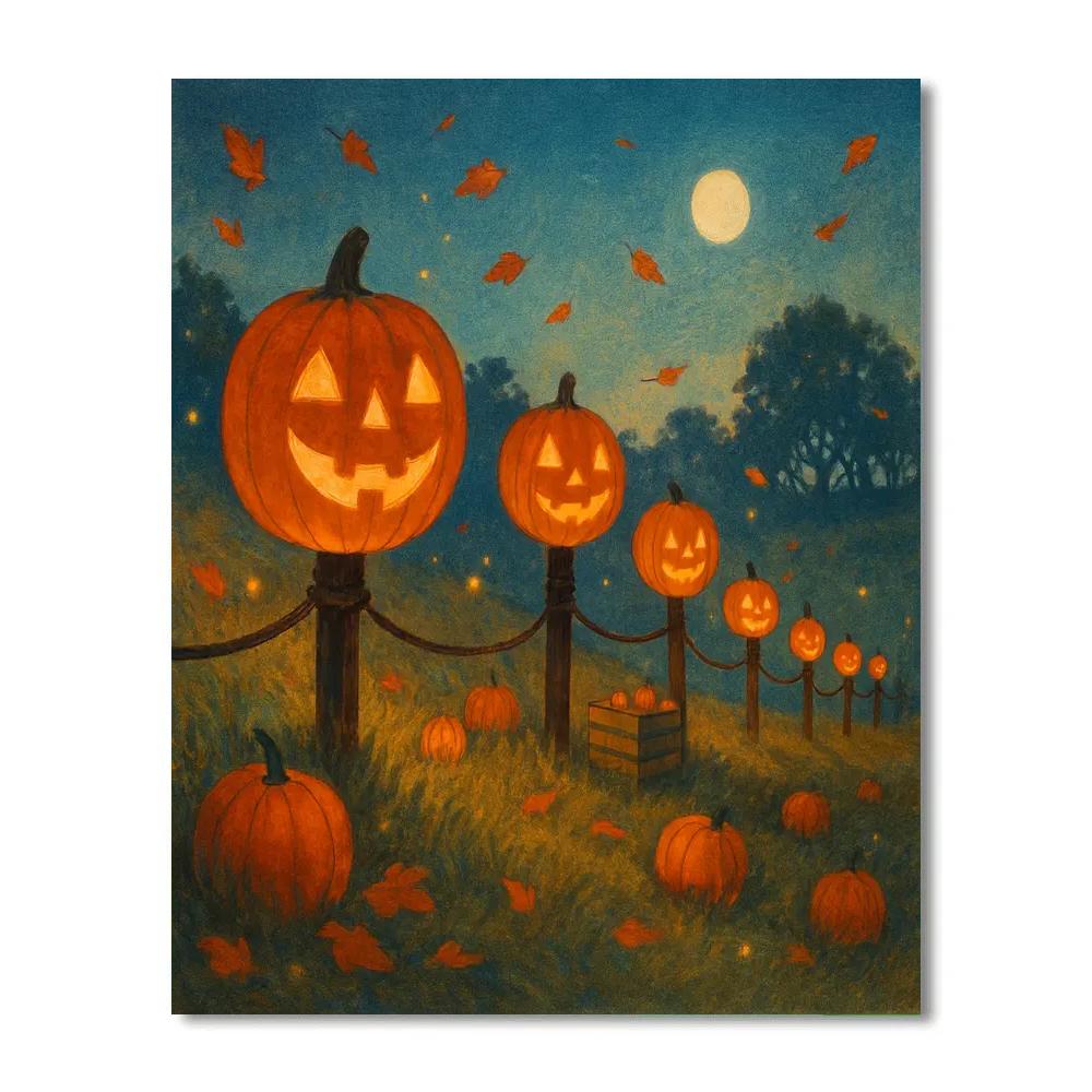 Lantern-Fed Hollowfield Number painting