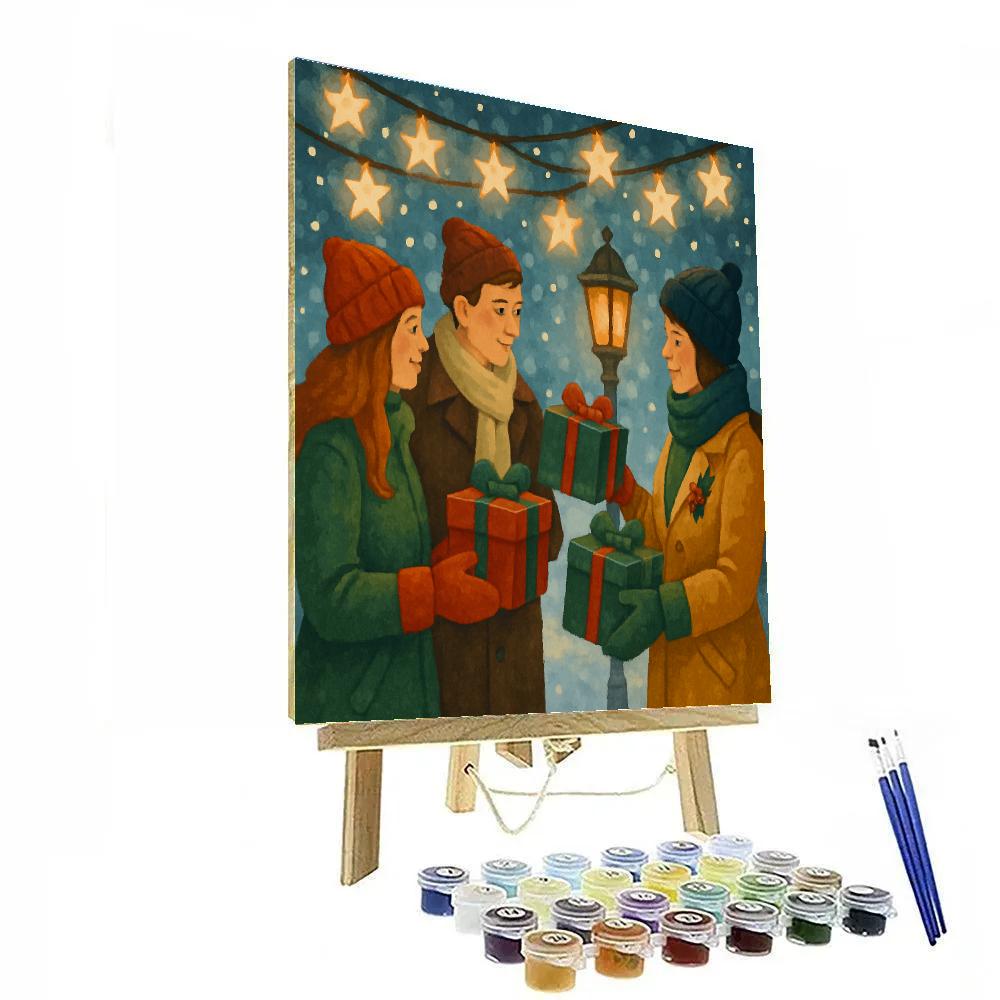 Holiday Starlight Exchange DIY paint by numbers