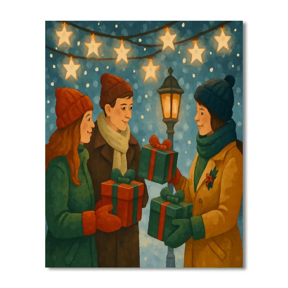 Holiday Starlight Exchange DIY paint by numbers