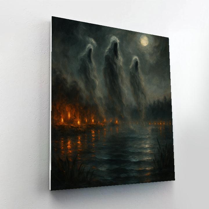 Wraiths Over Lantern Lake Paint by numbers art