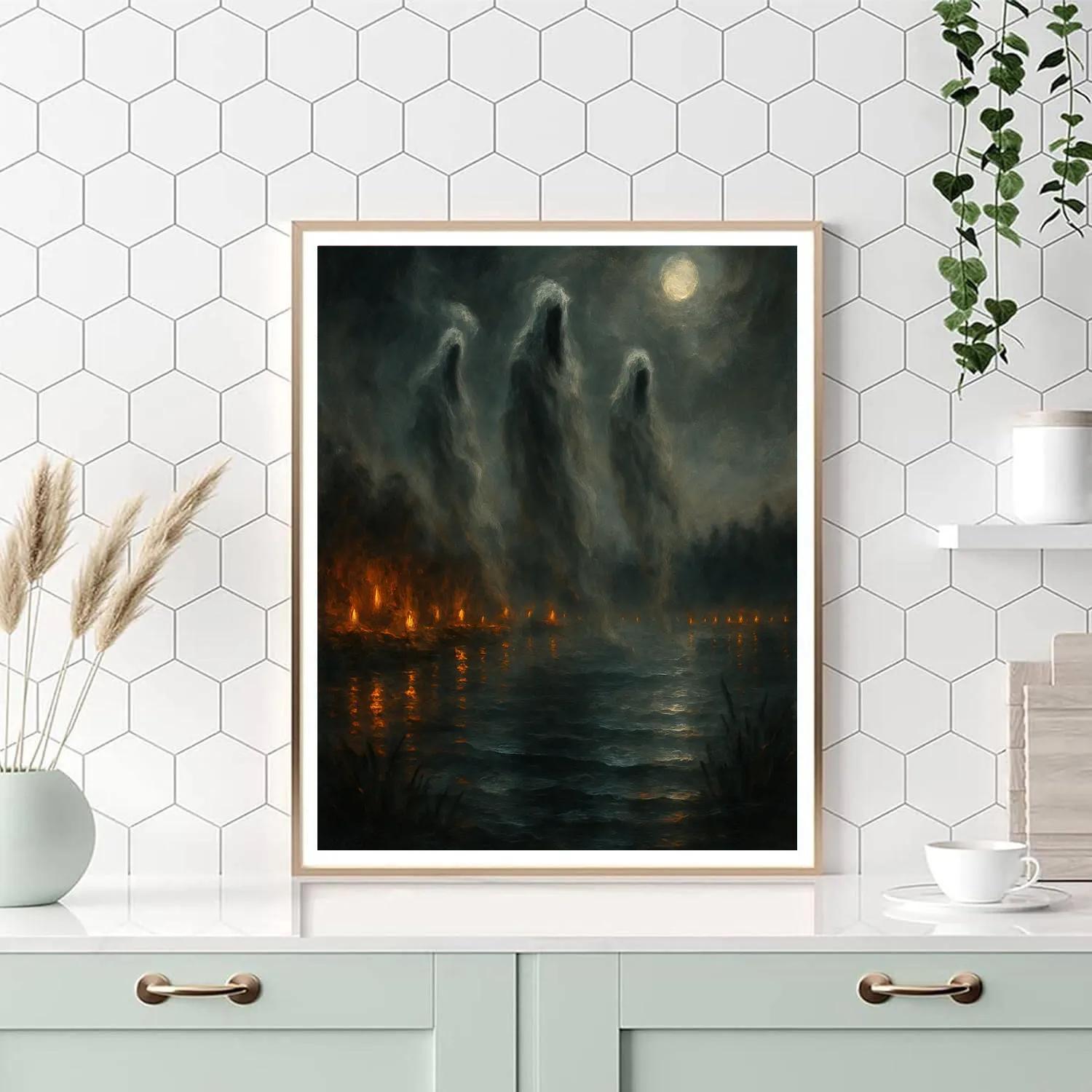 Wraiths Over Lantern Lake Paint by numbers art