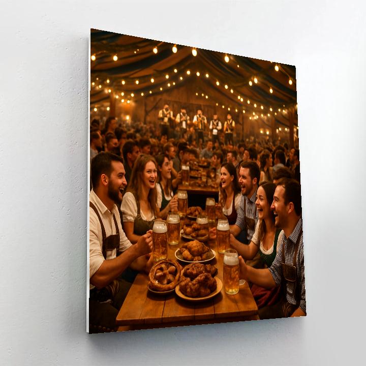 Traditional Oktoberfest Celebration Number painting