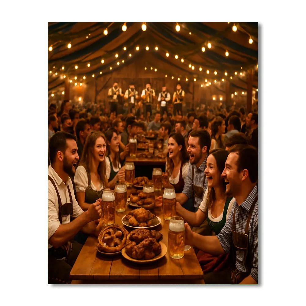 Traditional Oktoberfest Celebration Number painting