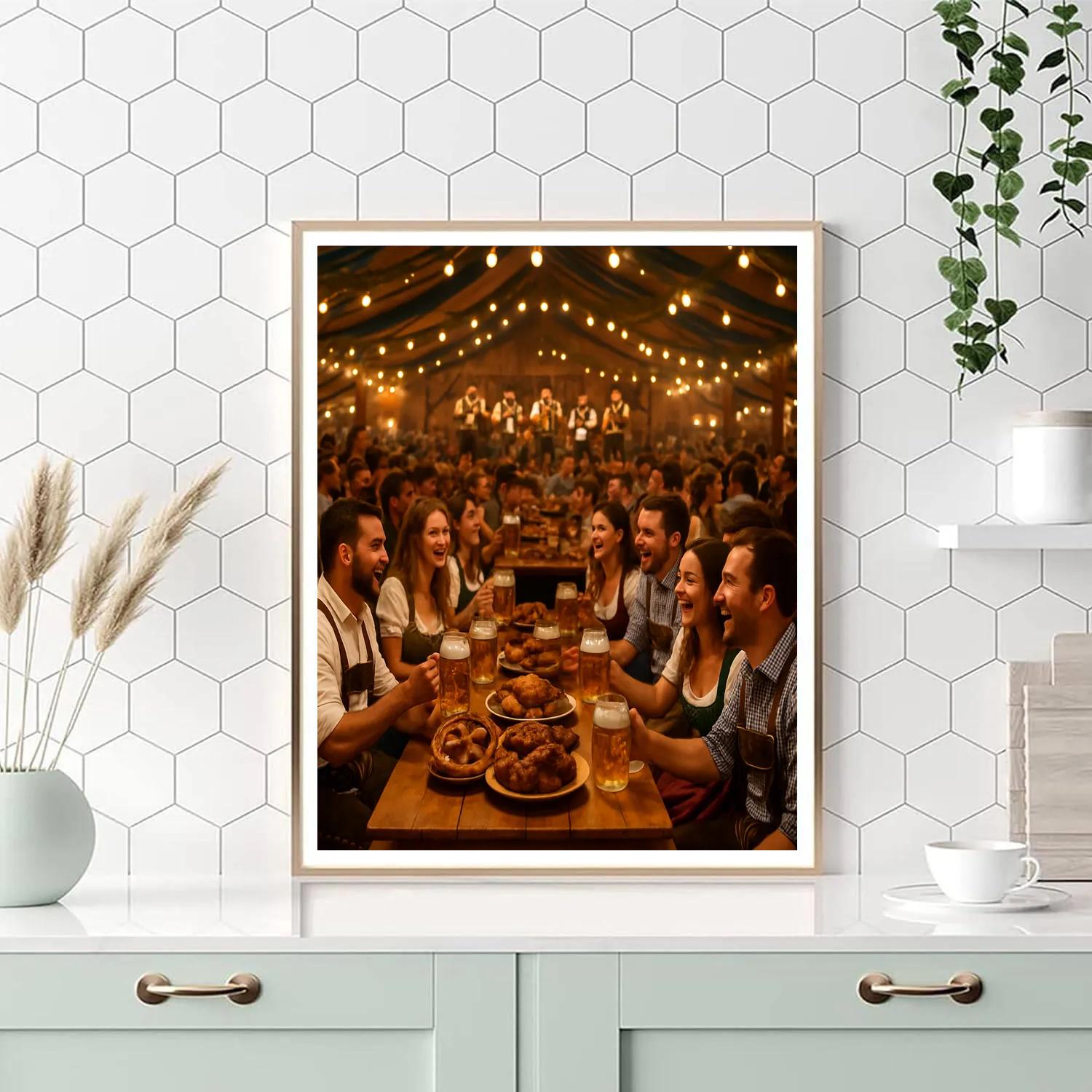 Traditional Oktoberfest Celebration Number painting