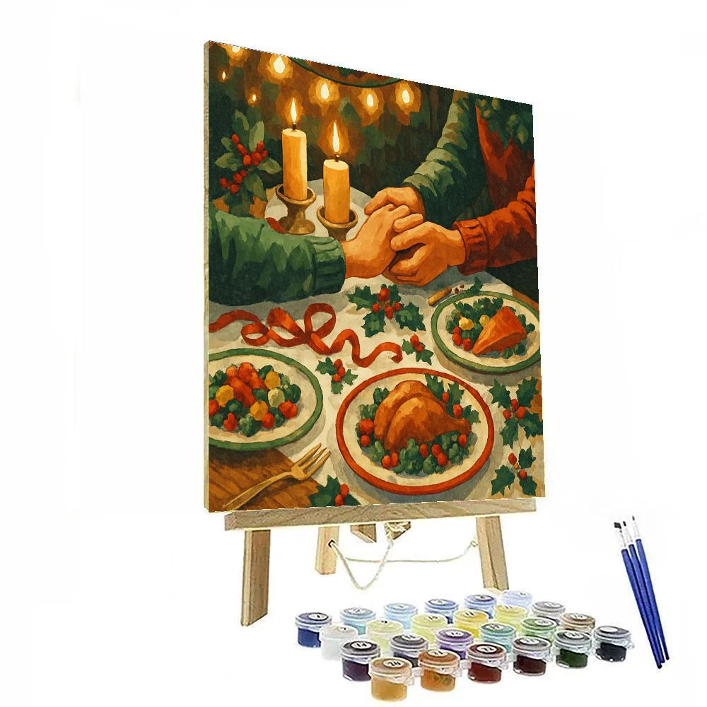 Festive Feast Of Ribbons paint by number