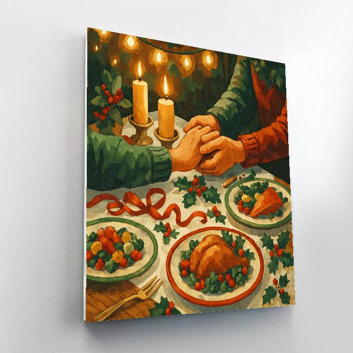 Festive Feast Of Ribbons paint by number