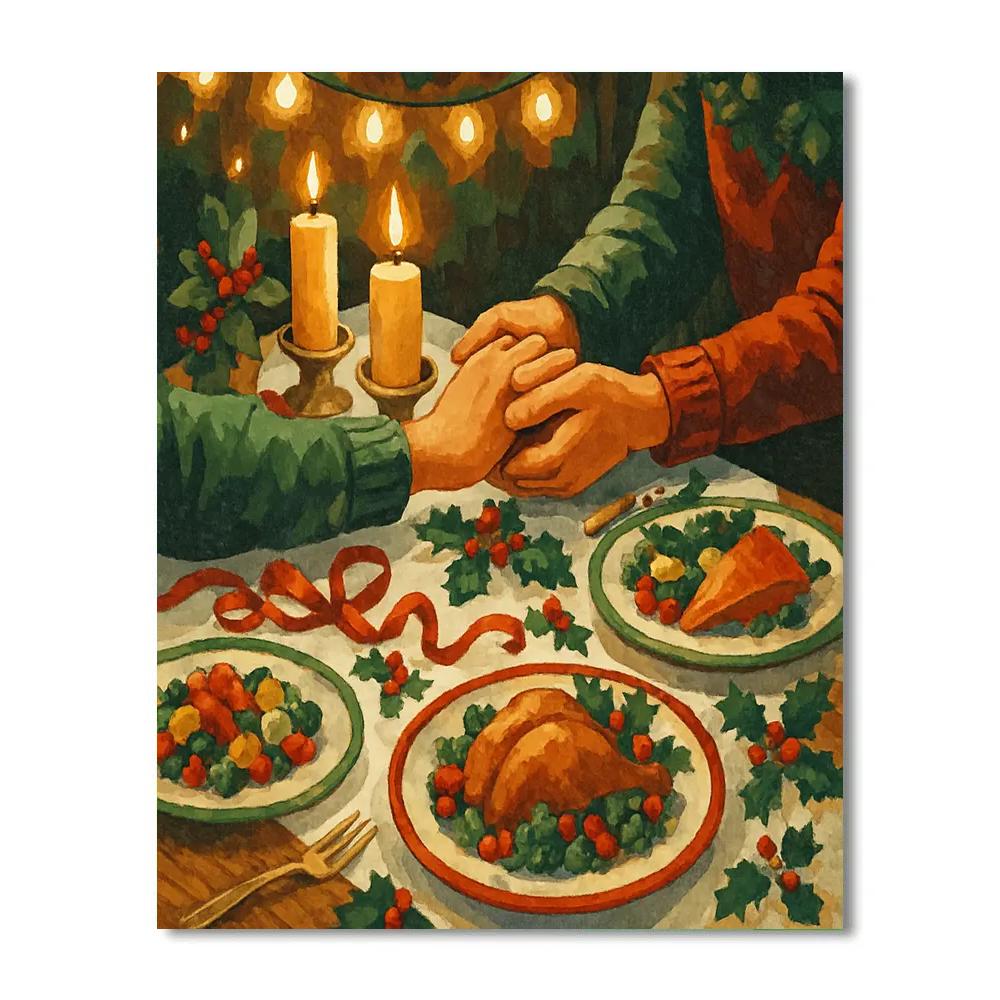 Festive Feast Of Ribbons paint by number
