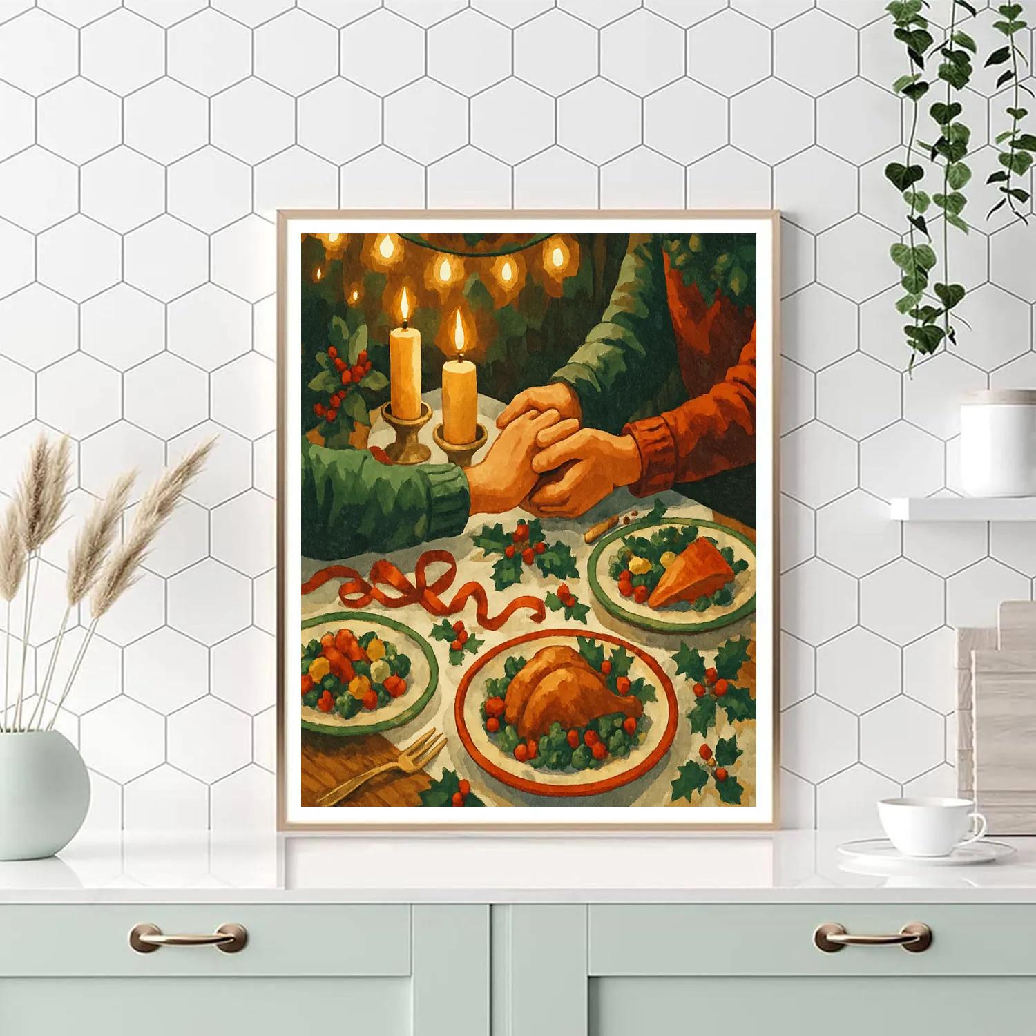 Festive Feast Of Ribbons paint by number