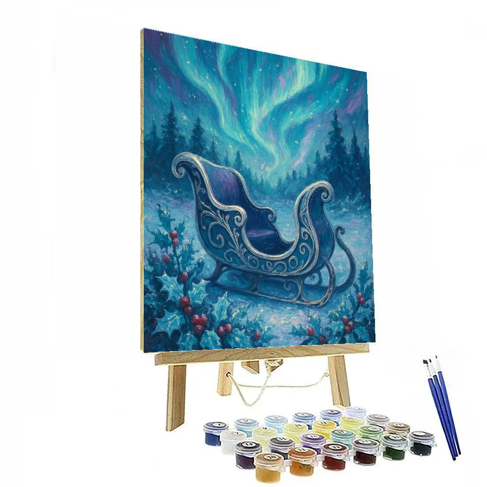 Aurora Sleigh Garden painting number kit