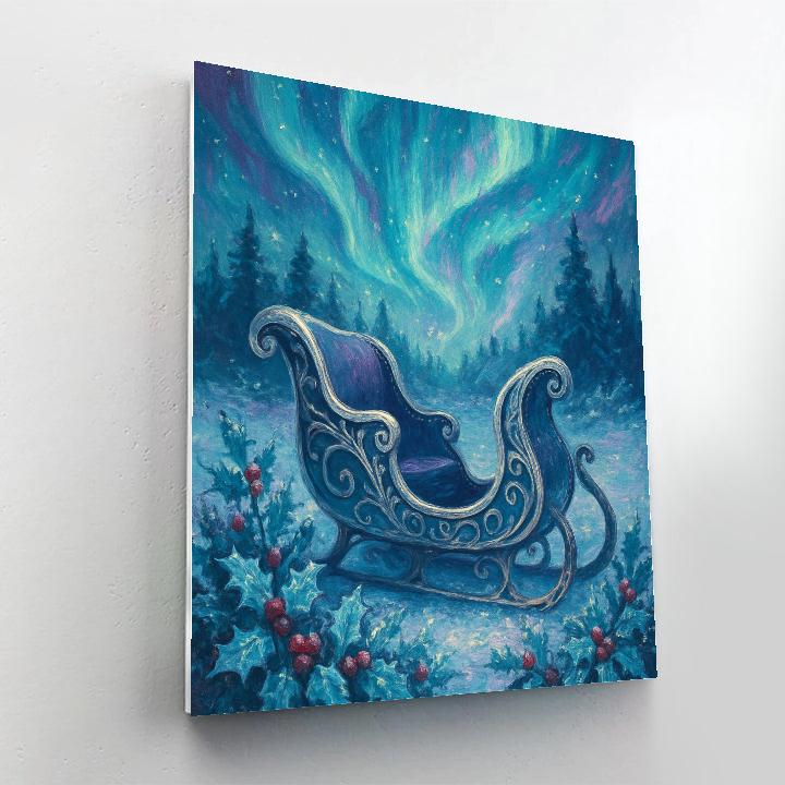 Aurora Sleigh Garden painting number kit