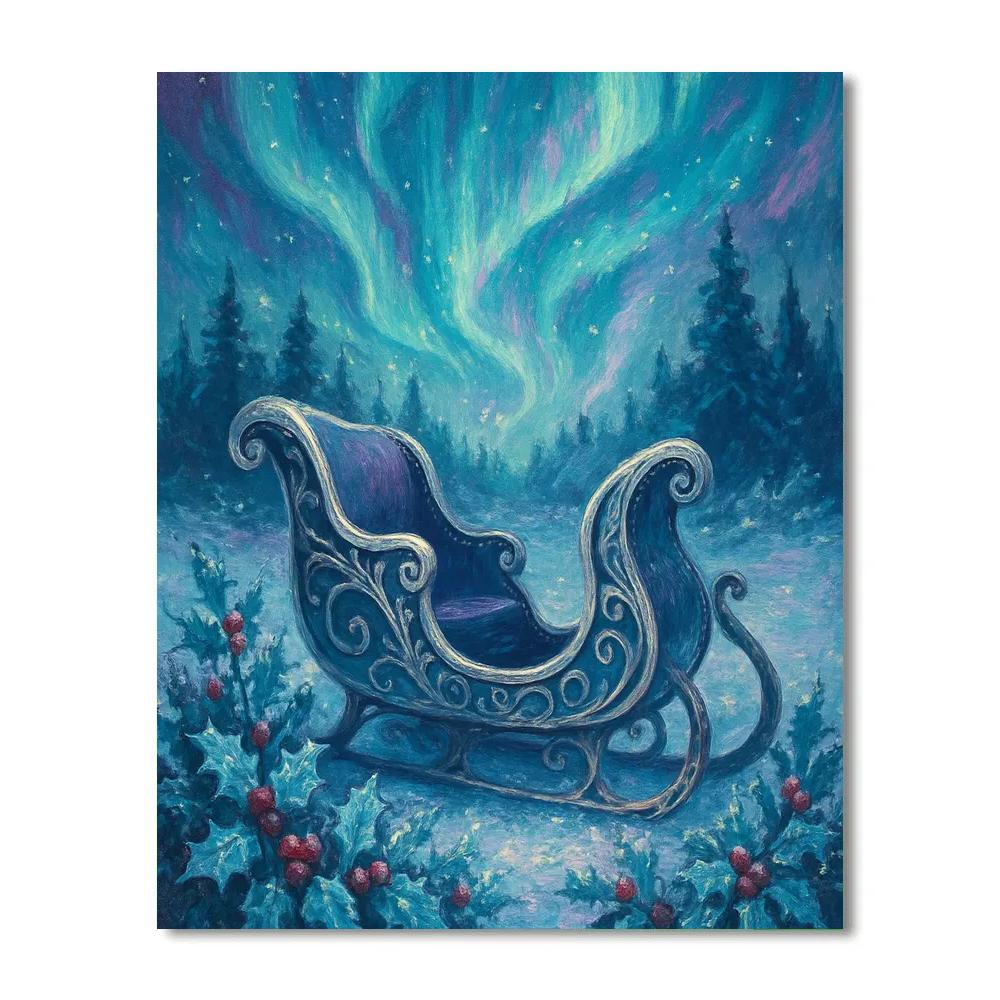 Aurora Sleigh Garden painting number kit
