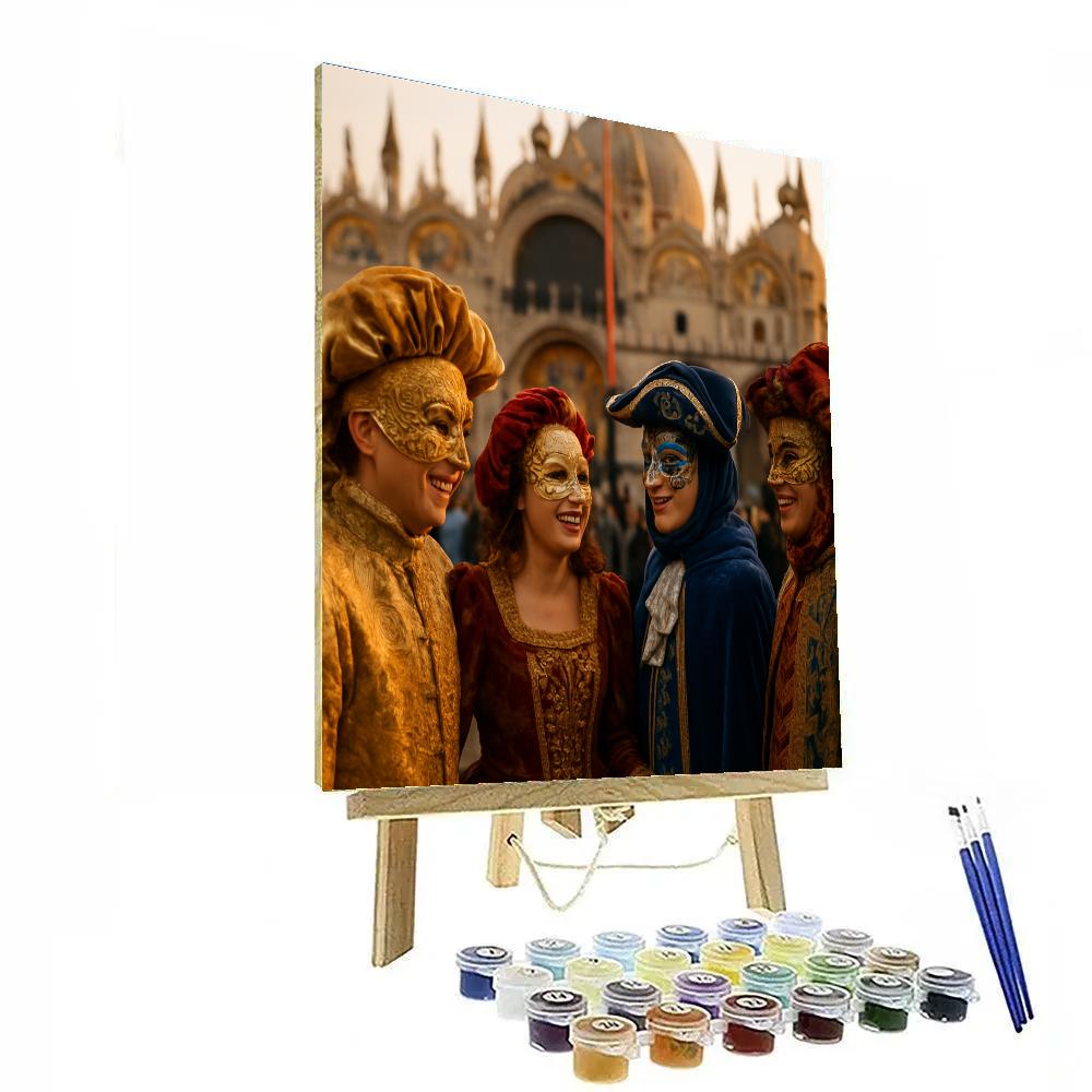 Carnival Of Venice Masks In Splendor Paint by numbers kits