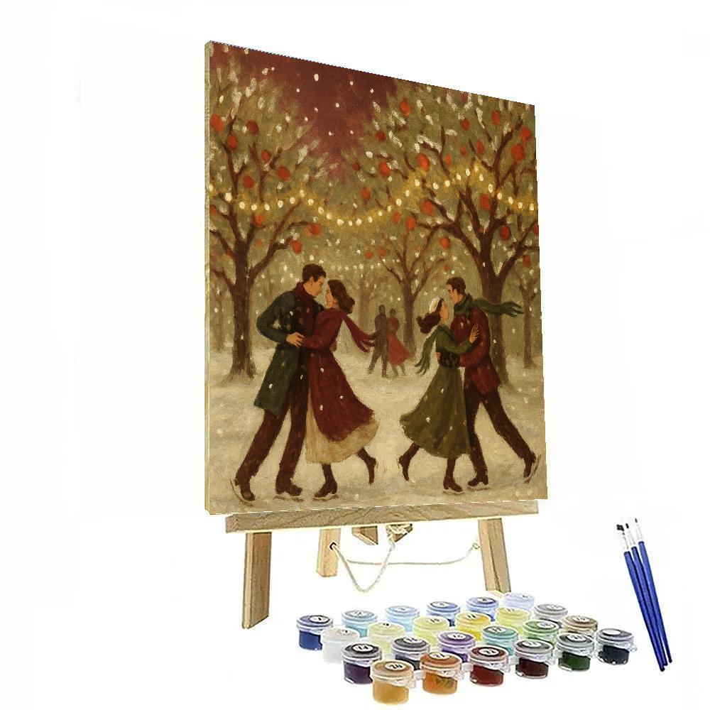 Festive Orchard Snow Dance Paint by numbers kits