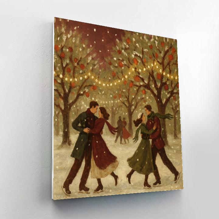 Festive Orchard Snow Dance Paint by numbers kits