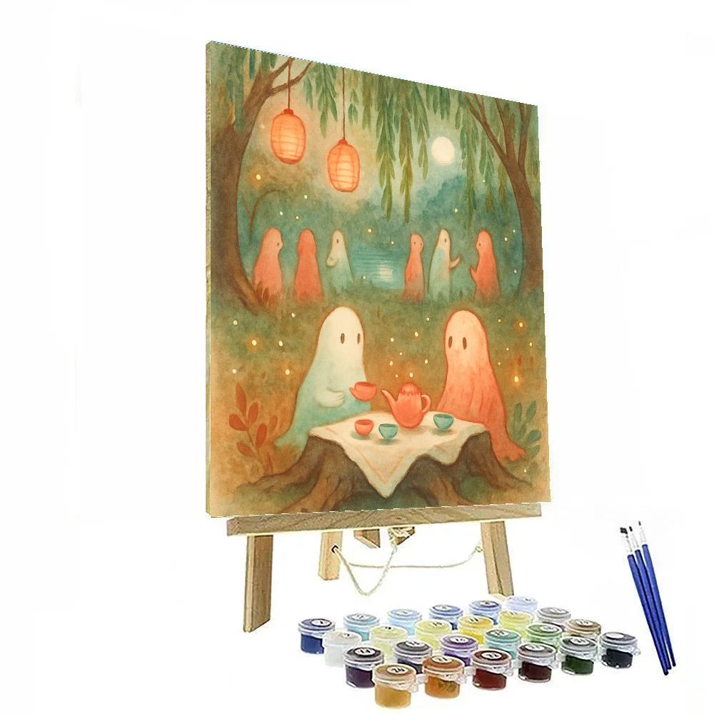 Willow Wisp Tea Party Paint by numbers art
