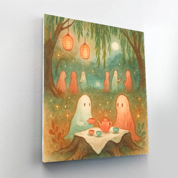 Willow Wisp Tea Party Paint by numbers art