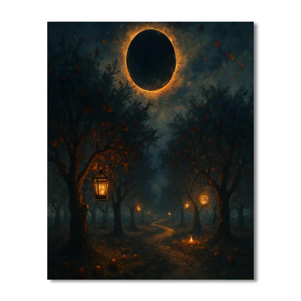 Eclipsed Orchard Lanterns paint by color