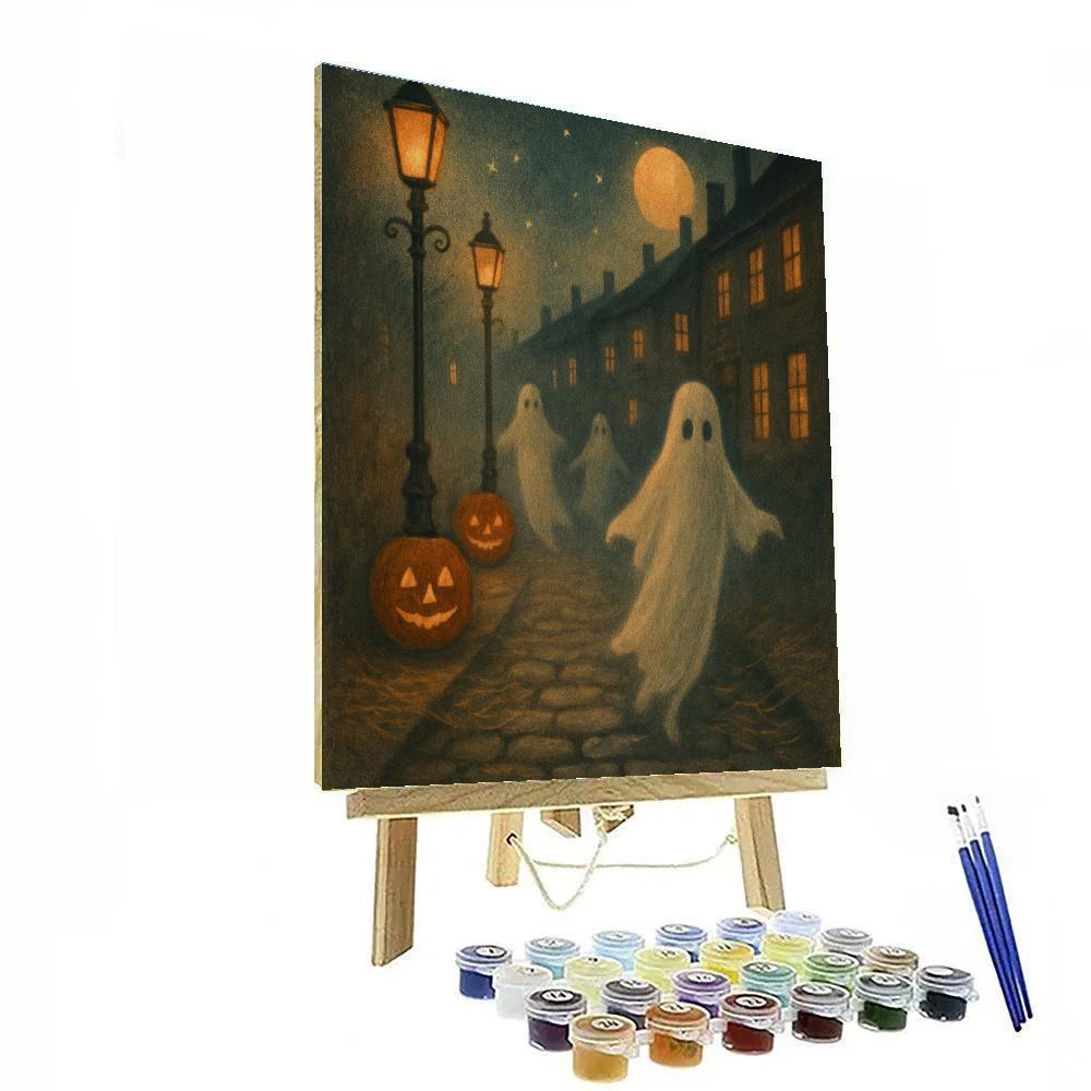 Ghost Row On Autumn Lane paint by color