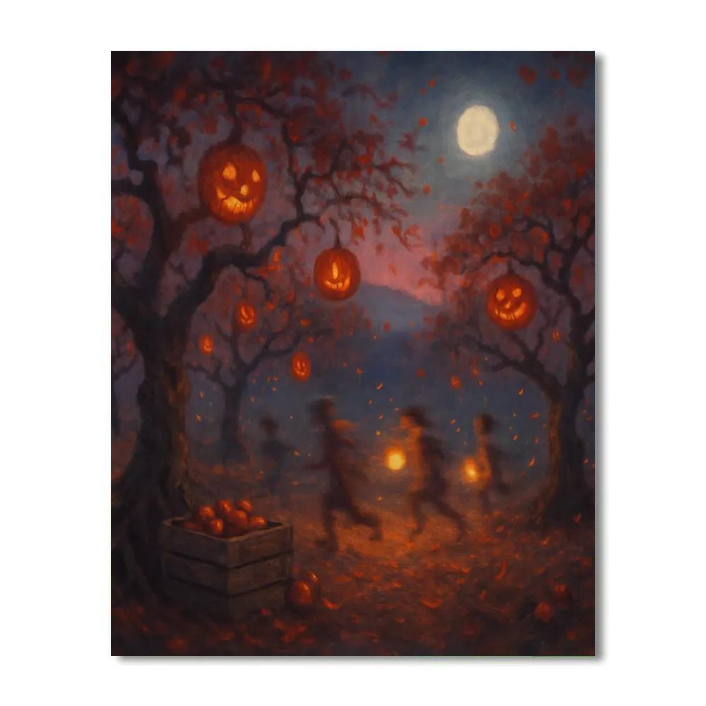 Harrowgate Twilight Orchard Paint by numbers art