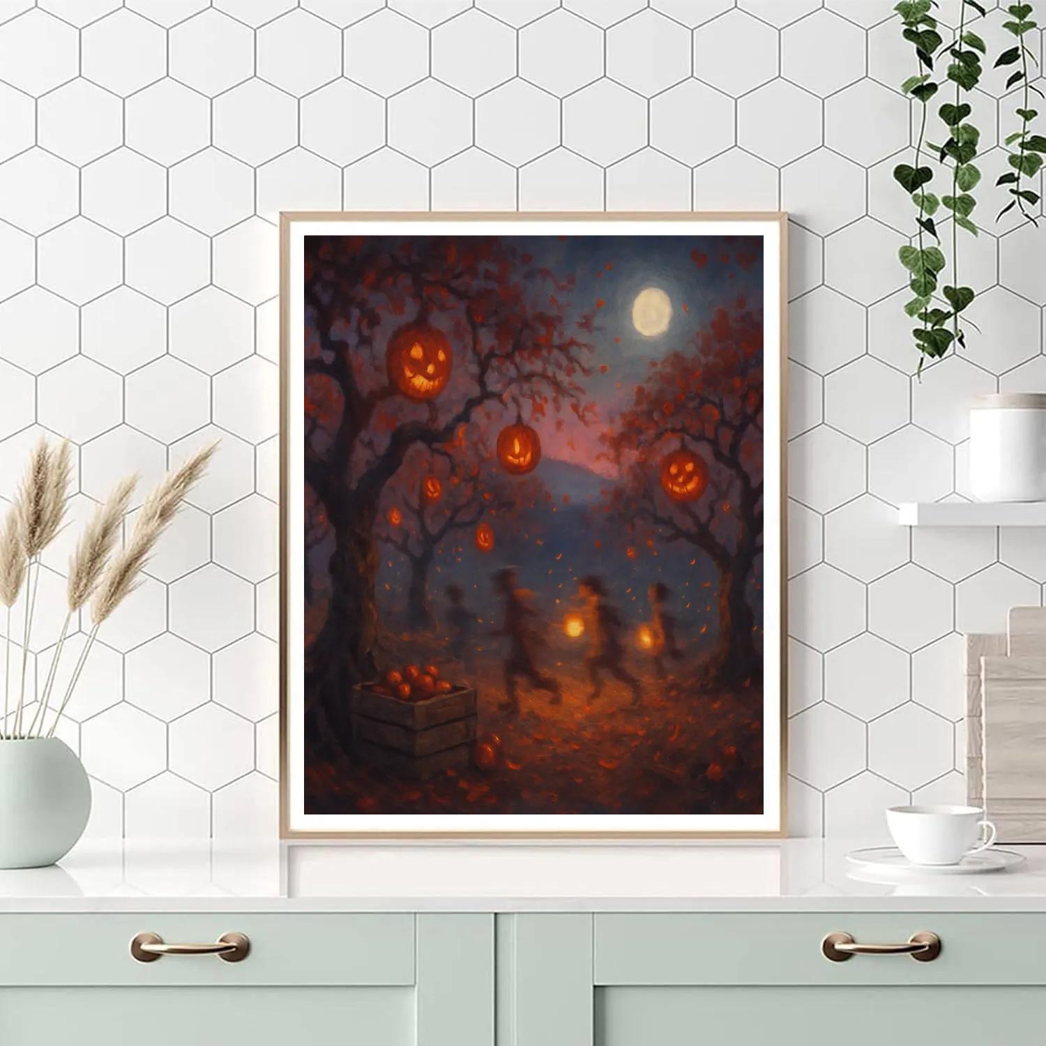 Harrowgate Twilight Orchard Paint by numbers art