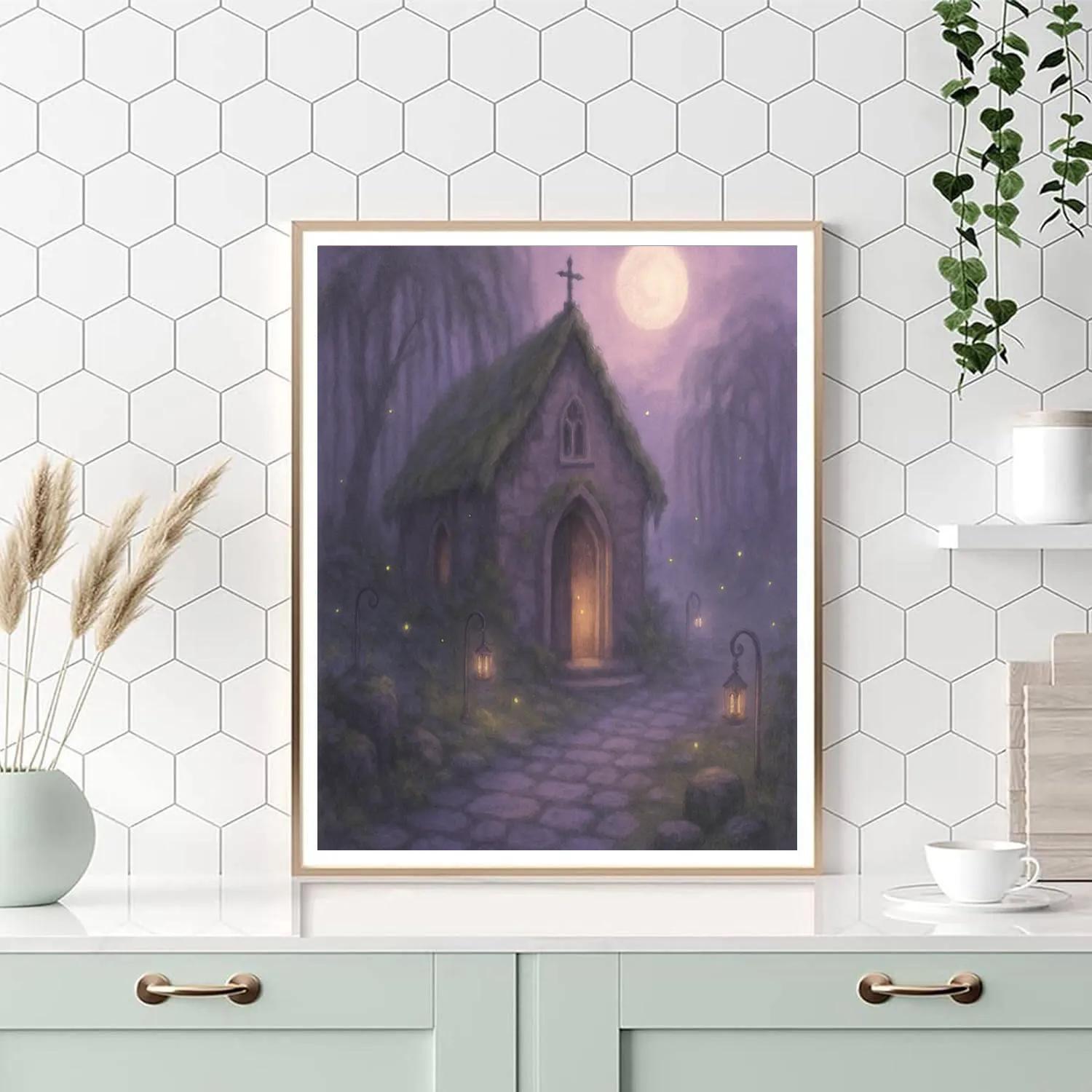 Mosslight Chapel Lane Paint by numbers art