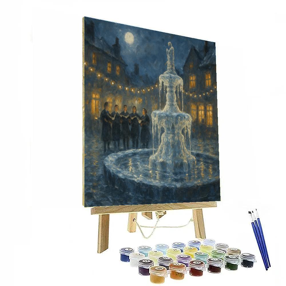 Frozen Fountain Carol Ensemble DIY paint by numbers