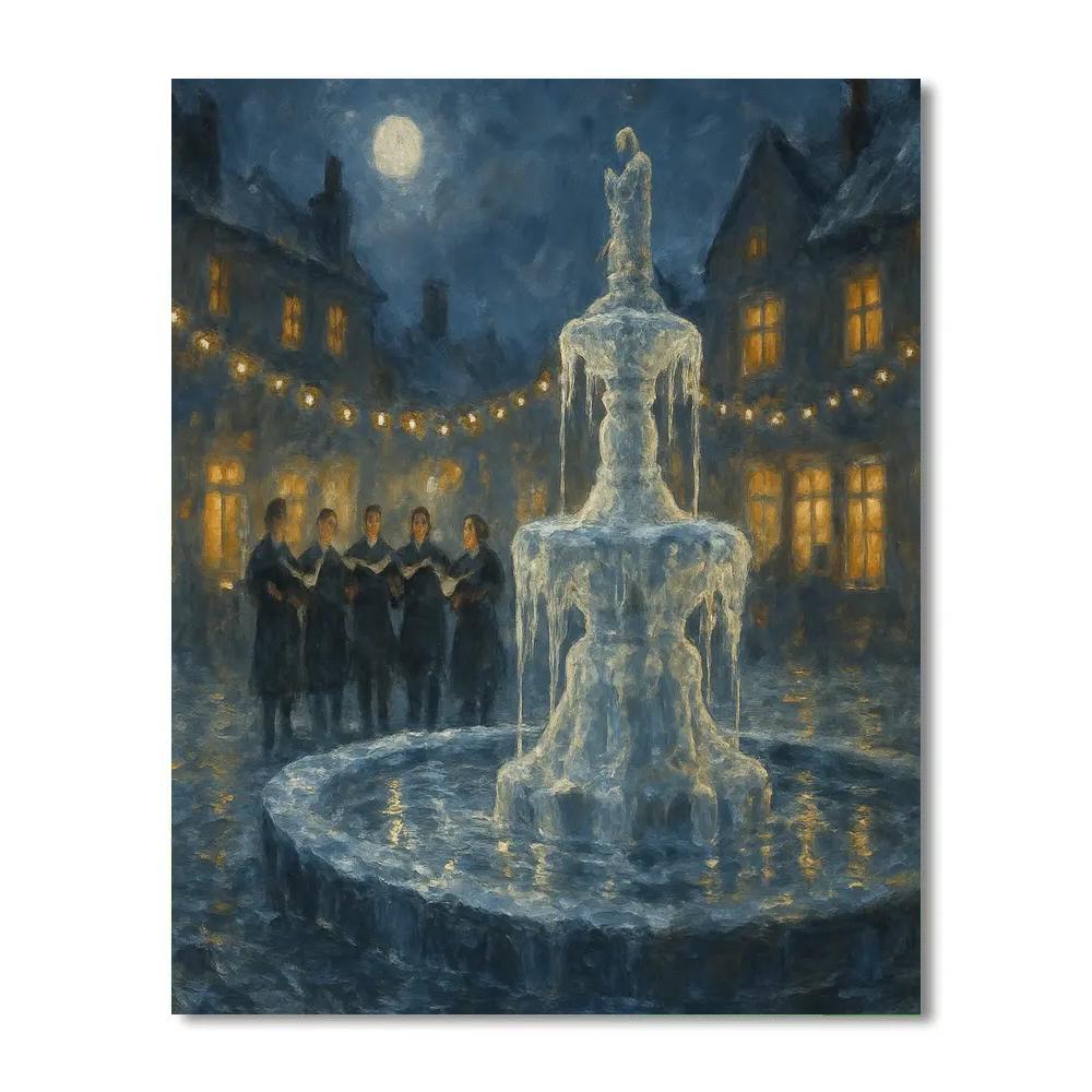 Frozen Fountain Carol Ensemble DIY paint by numbers