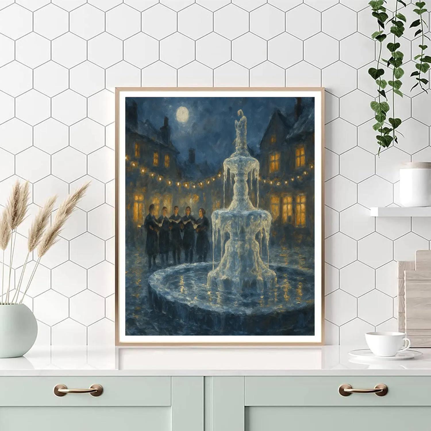 Frozen Fountain Carol Ensemble DIY paint by numbers