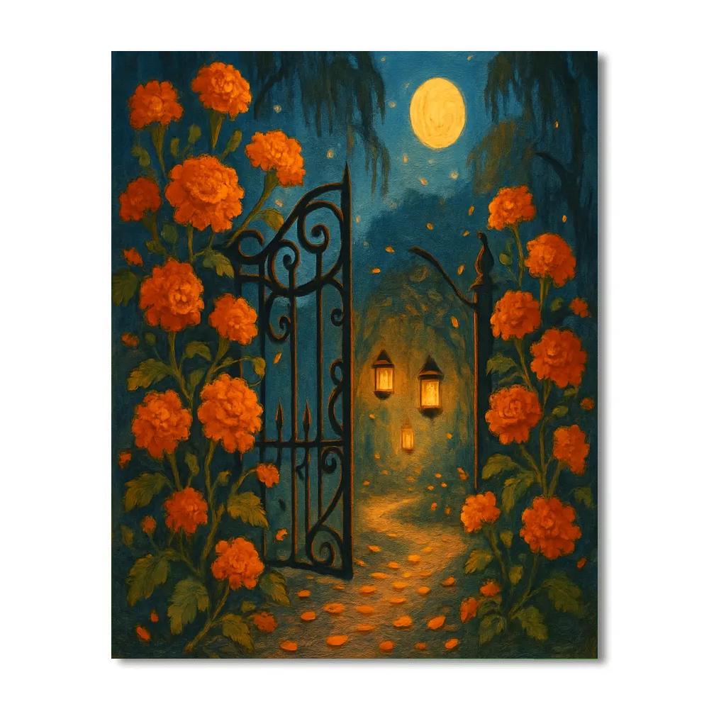 Marigold Gate To The Hollow paint by number
