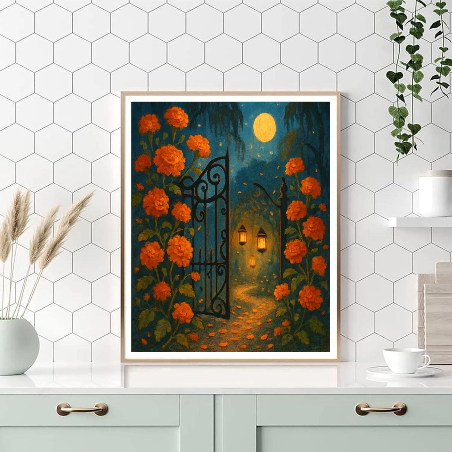 Marigold Gate To The Hollow paint by number