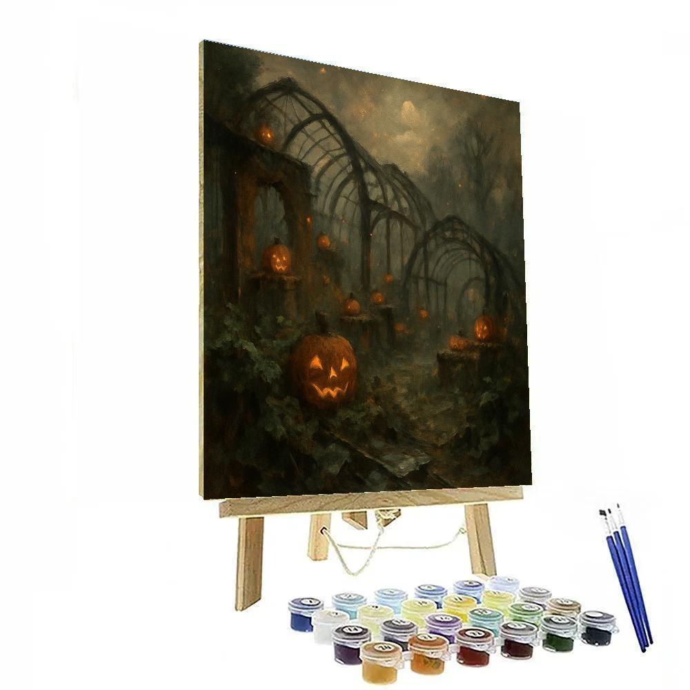 Ruined Arboretum At Dusk Paint by numbers kits