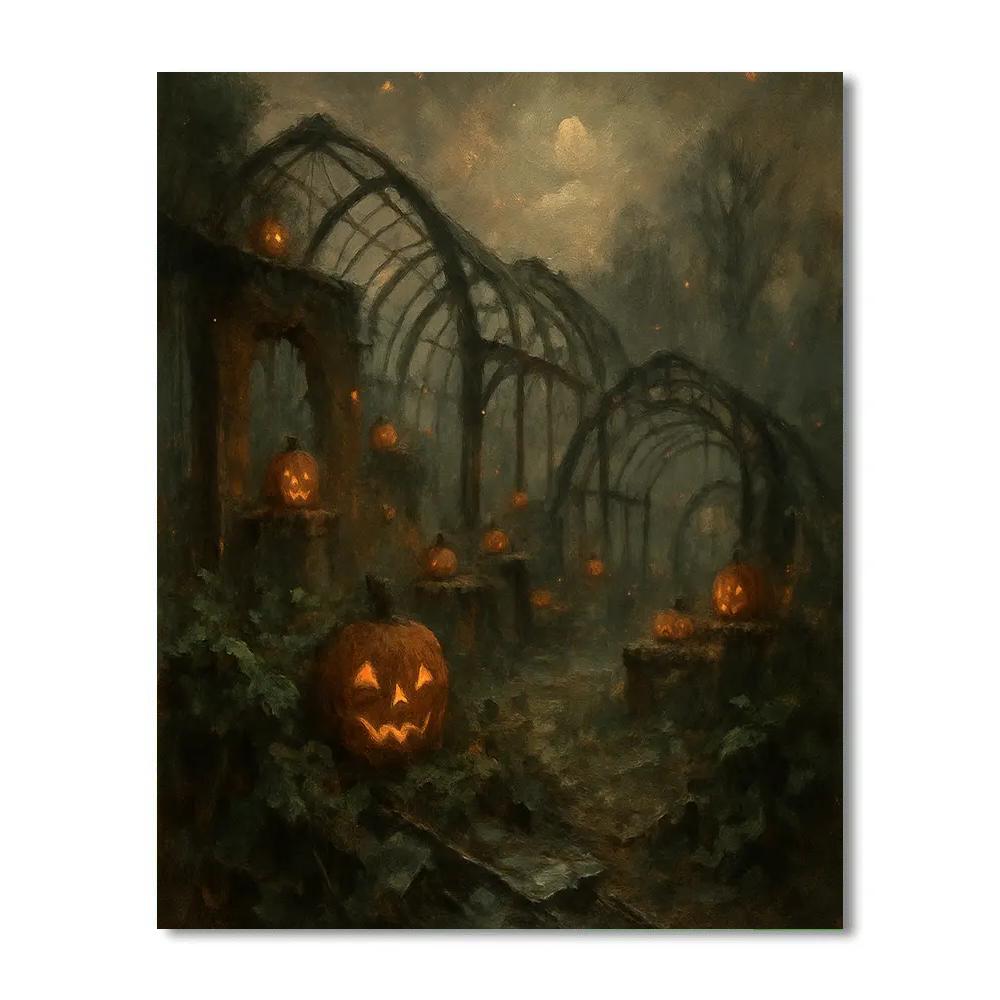 Ruined Arboretum At Dusk Paint by numbers kits