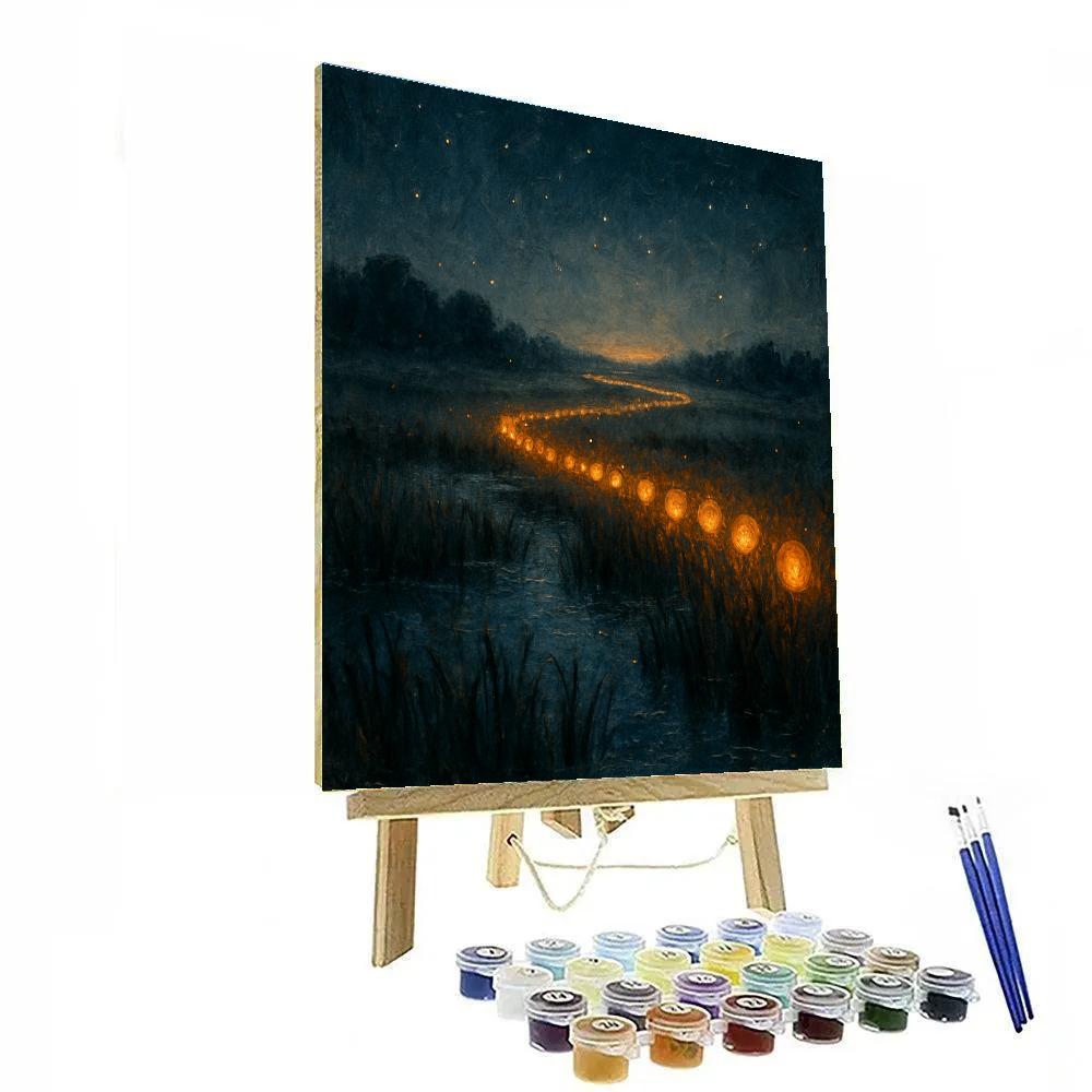 The Lantern Swath Fen paint by color