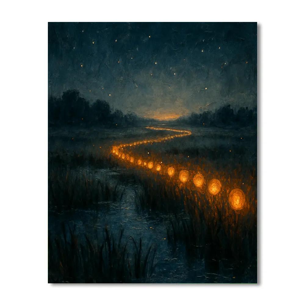 The Lantern Swath Fen paint by color