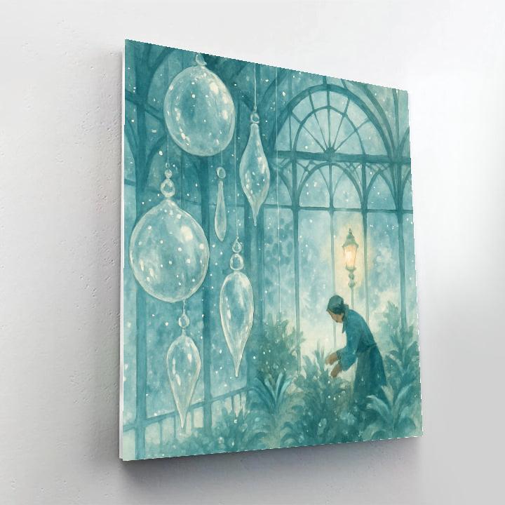 Snowy Conservatory Of Ornaments Paint by numbers kits