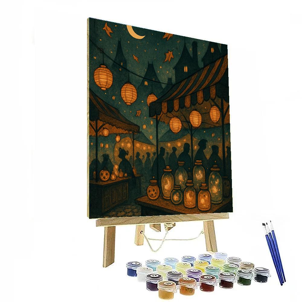 The Night Market Of Hollow Street painting number kit