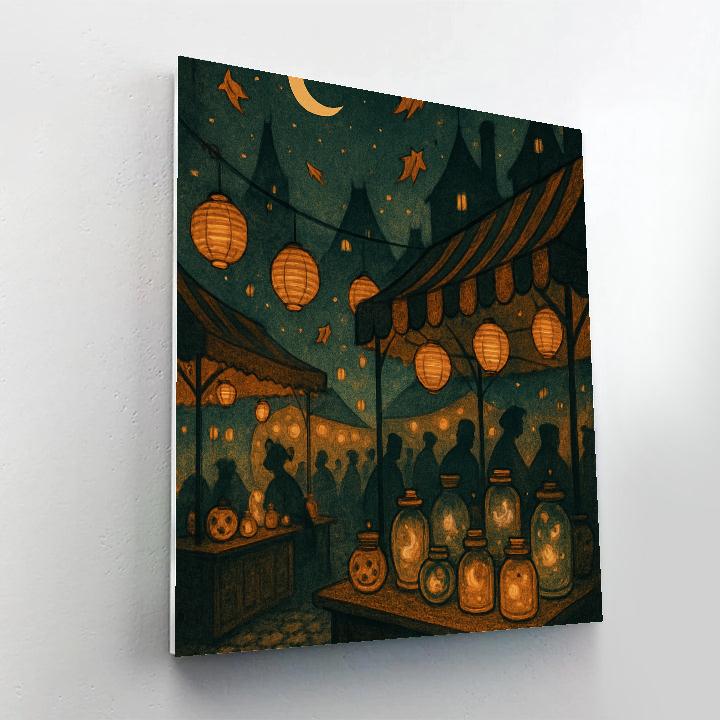 The Night Market Of Hollow Street painting number kit