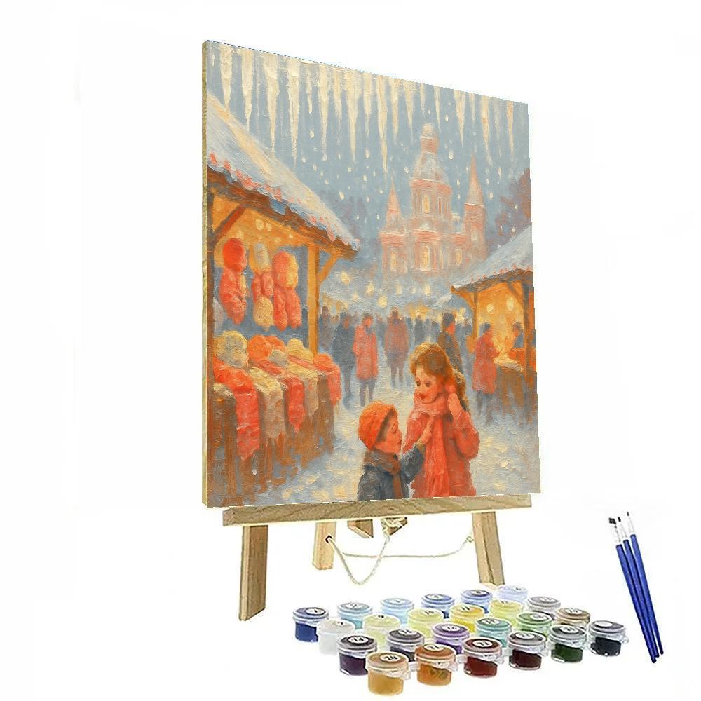 Glistening Icicle Street Fair Numbered painting kits