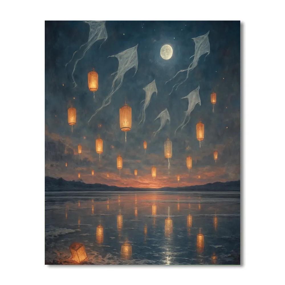 The Hollowwind Salt Flats Number painting