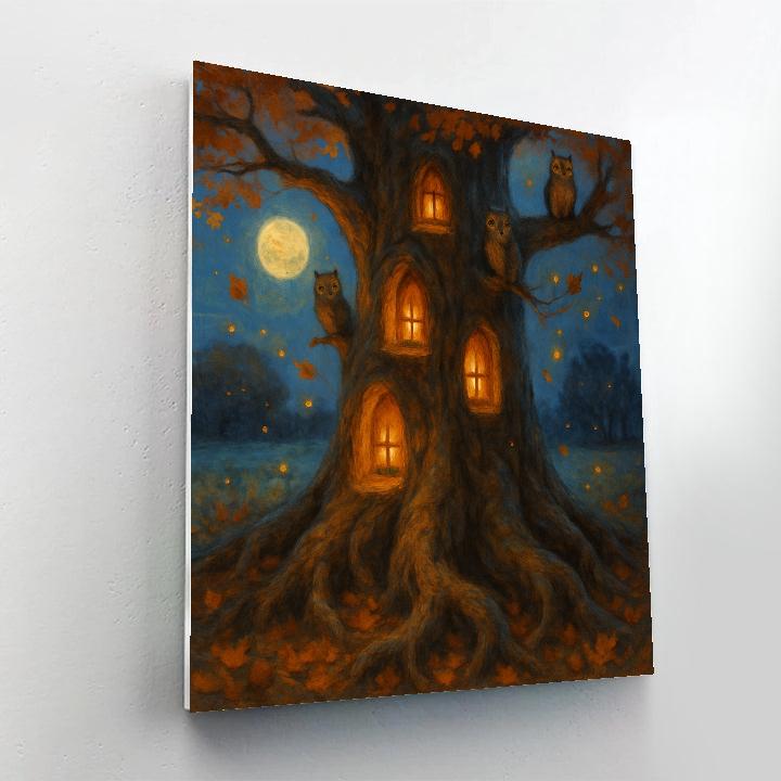 The Watchful Hollow Oak paint by color