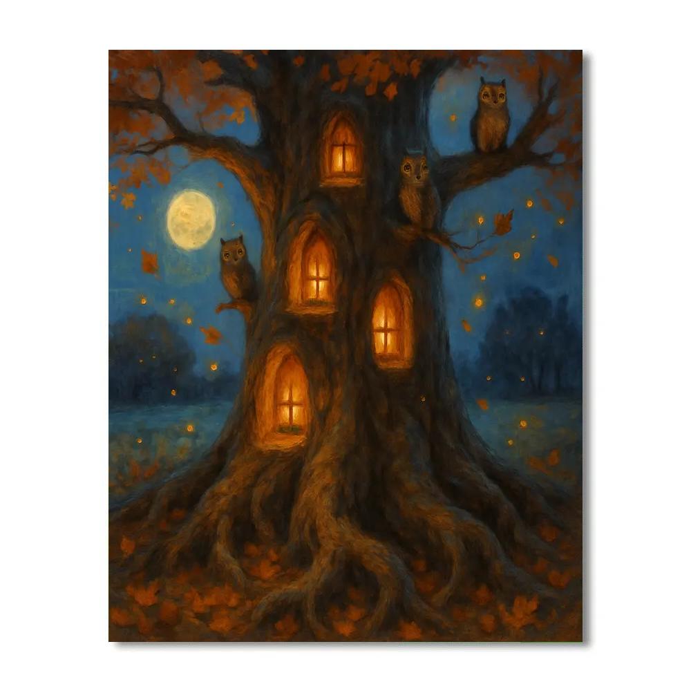 The Watchful Hollow Oak paint by color