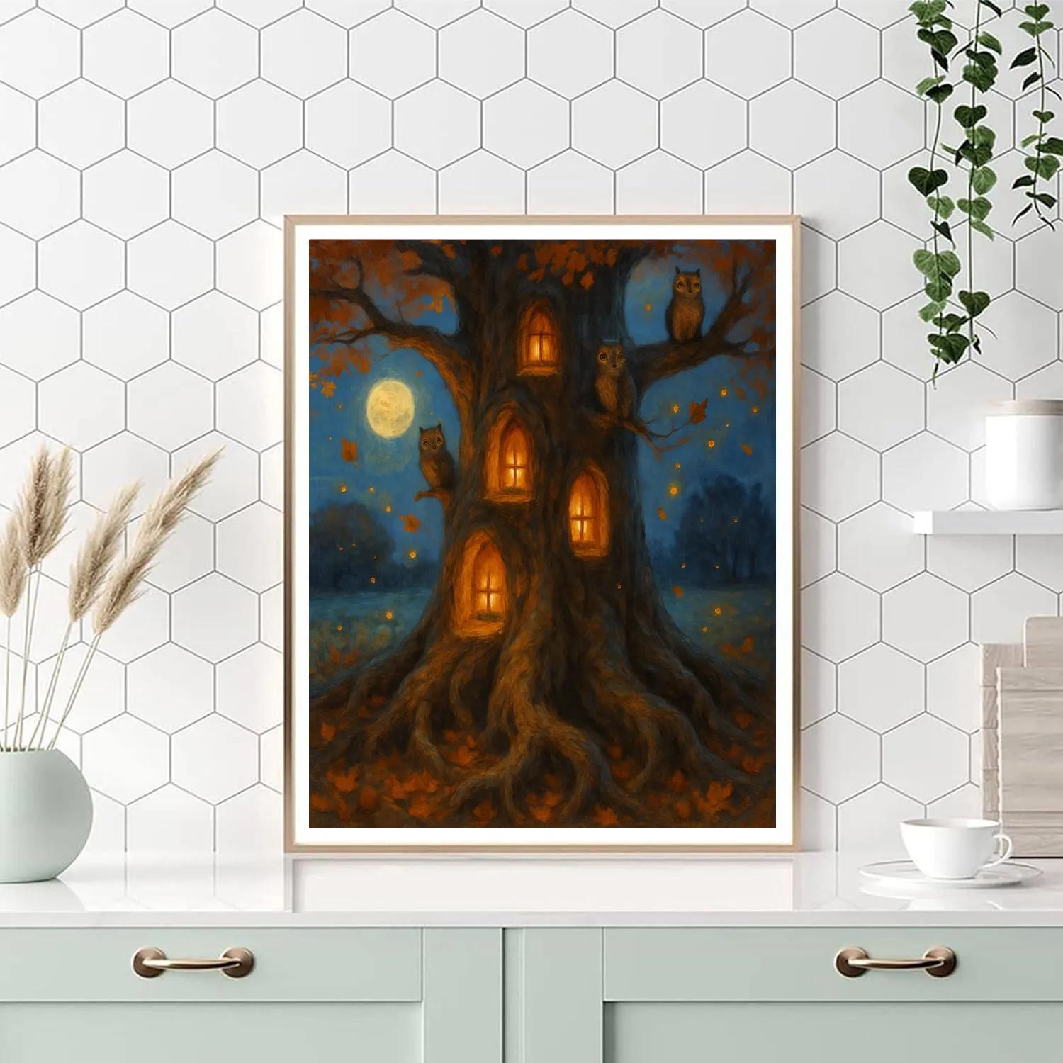The Watchful Hollow Oak paint by color