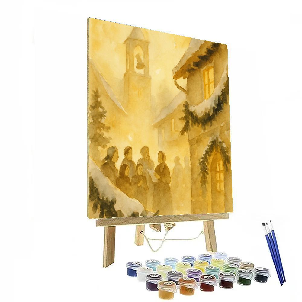 Frosted Bell Tower Serenade paint by numbers