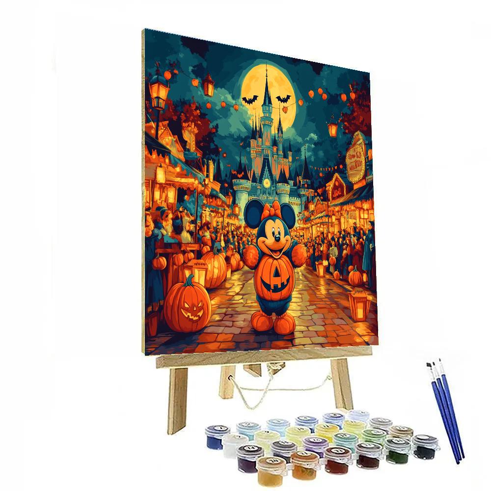 Mickey Pumpkin Parade Paint by numbers art