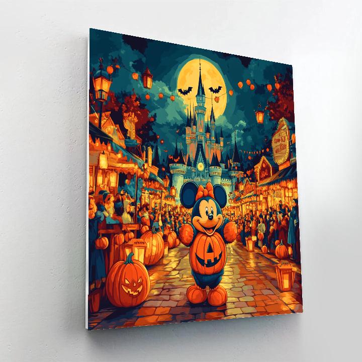 Mickey Pumpkin Parade Paint by numbers art